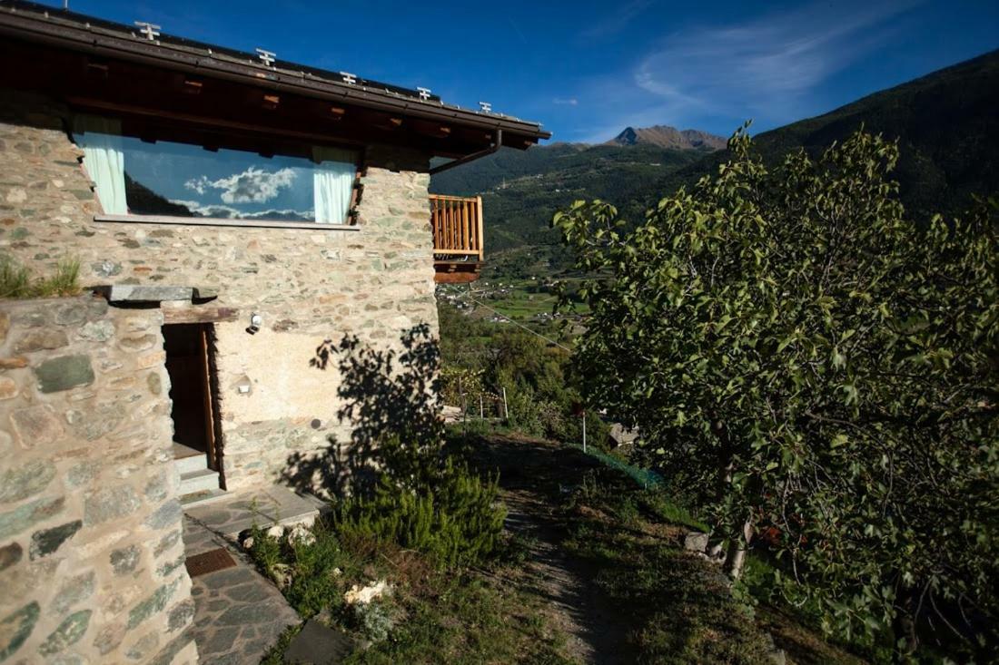 Ferienwohnung Casa Panoramica Aosta Exterior foto